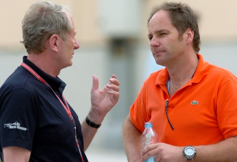 Gerhard Berger - her i samtale med Red Bulls Helmut Marko